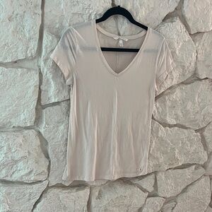 Victoria's Secret Light Pink V-Neck Tee